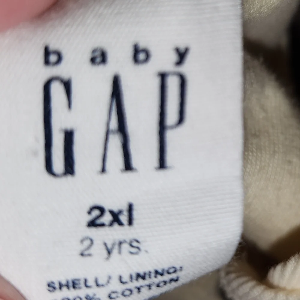 GAP Baby Overalls in Cream